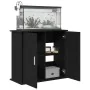 Black oak wood aquarium stand 81x36x73 cm by , Aquarium supports - Ref: Foro24-862155, Price: 93,71 €, Discount: %