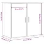 Black oak wood aquarium stand 81x36x73 cm by , Aquarium supports - Ref: Foro24-862155, Price: 93,71 €, Discount: %