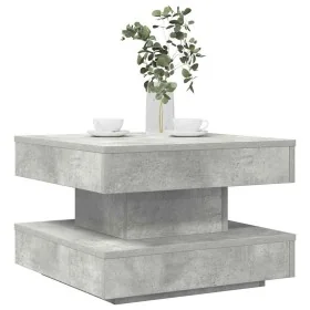 Rotating 360-degree gray concrete coffee table 50x50x34.5 cm by , Coffee table - Ref: Foro24-858473, Price: 57,02 €, Discount: %