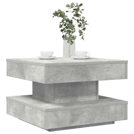 Rotating 360-degree gray concrete coffee table 50x50x34.5 cm by , Coffee table - Ref: Foro24-858473, Price: 57,02 €, Discount: %