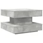 Rotating 360-degree gray concrete coffee table 50x50x34.5 cm by , Coffee table - Ref: Foro24-858473, Price: 57,02 €, Discount: %