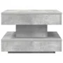 Rotating 360-degree gray concrete coffee table 50x50x34.5 cm by , Coffee table - Ref: Foro24-858473, Price: 57,02 €, Discount: %