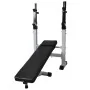 Exercise bench with weight support, weights, and dumbbells 120 kg by , Weight lifting machines - Ref: Foro24-275375, Price: 5...