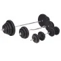 Exercise bench with weight support, weights, and dumbbells 120 kg by , Weight lifting machines - Ref: Foro24-275375, Price: 5...