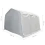 White PVC storage tent 550 g/m² 4x6 m by , Industrial storage - Ref: Foro24-3056654, Price: 877,69 €, Discount: %