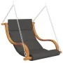 Swing with cushion and solid fir wood canopy by , Garden rockers - Ref: Foro24-3200624, Price: 342,27 €, Discount: %