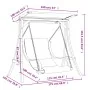 Swing with cushion and solid fir wood canopy by , Garden rockers - Ref: Foro24-3200624, Price: 342,27 €, Discount: %