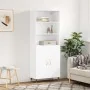 Hoher Schrank aus weißem Sperrholz 69,5x34x180 cm von , Sideboards - Ref: Foro24-3189229, Preis: 134,46 €, Rabatt: %