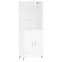 Hoher Schrank aus weißem Sperrholz 69,5x34x180 cm von , Sideboards - Ref: Foro24-3189229, Preis: 134,46 €, Rabatt: %