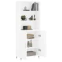 Hoher Schrank aus weißem Sperrholz 69,5x34x180 cm von , Sideboards - Ref: Foro24-3189229, Preis: 134,46 €, Rabatt: %