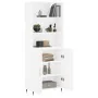 Tall white plywood highboard 69.5x34x180 cm by , Sideboards - Ref: Foro24-3189229, Price: 134,10 €, Discount: %