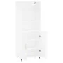 Tall white plywood highboard 69.5x34x180 cm by , Sideboards - Ref: Foro24-3189229, Price: 134,10 €, Discount: %
