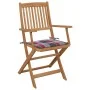 Faltbare Gartenstühle 4 Stück und Kissen Massivholz Akazie von , Gartenstühle - Ref: Foro24-3064630, Preis: 196,71 €, Rabatt: %