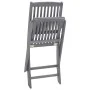 Faltbare Gartenstühle, 4 Stück Massivholz Akazie und Kissen von , Gartenstühle - Ref: Foro24-3064576, Preis: 202,22 €, Rabatt: %