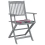 Faltbare Gartenstühle, 4 Stück Massivholz Akazie und Kissen von , Gartenstühle - Ref: Foro24-3064522, Preis: 186,41 €, Rabatt: %