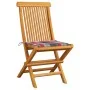 Garden chairs 4 units teak wood and red checkered cushions by , Garden chairs - Ref: Foro24-3062581, Price: 244,50 €, Discoun...