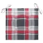 Garden chairs 4 units teak wood and red checkered cushions by , Garden chairs - Ref: Foro24-3062581, Price: 244,50 €, Discoun...