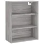 Hoher Schrank aus grauem Sonoma-Sperrholz, 69,5x34x180 cm. von , Sideboards - Ref: Foro24-3200503, Preis: 145,66 €, Rabatt: %