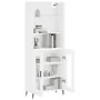 Aparador alto madera contrachapada blanco 69,5x34x180 cm de , Aparadores - Ref: Foro24-3189333, Precio: 149,52 €, Descuento: %
