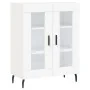 Aparador alto madera contrachapada blanco 69,5x34x180 cm de , Aparadores - Ref: Foro24-3189333, Precio: 149,52 €, Descuento: %