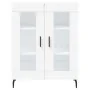 Aparador alto madera contrachapada blanco 69,5x34x180 cm de , Aparadores - Ref: Foro24-3189333, Precio: 149,52 €, Descuento: %