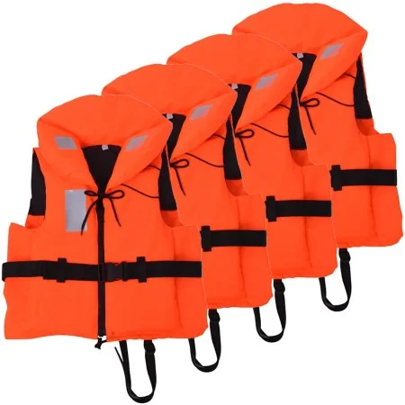 4 flotation aid vests 100 N each, for individuals weighing 40-60 kg. by , Lifevest - Ref: Foro24-275183, Price: 168,36 €, Dis...
