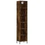 Rauchiger Eichenfurnier hoher Schrank 34,5x32,5x180 cm von , Sideboards - Ref: Foro24-3189842, Preis: 79,97 €, Rabatt: %