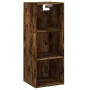 Tall smoked oak veneer sideboard 34.5x32.5x180 cm by , Sideboards - Ref: Foro24-3189842, Price: 79,99 €, Discount: %
