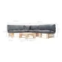 Gartenmöbel aus Paletten mit grauen Kissen, 4-teilig, Holz von , Gartensets - Ref: Foro24-277488, Preis: 424,94 €, Rabatt: %