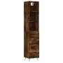Aparador de madera contrachapada roble ahumado 34,5x34x180 cm de , Aparadores - Ref: Foro24-3189674, Precio: 98,03 €, Descuen...