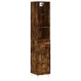 Rauchiger Eichenfurnier-Holzschrank 34,5x34x180 cm von , Sideboards - Ref: Foro24-3190074, Preis: 87,07 €, Rabatt: %