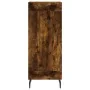 Aparador de madera contrachapada roble ahumado 34,5x34x180 cm de , Aparadores - Ref: Foro24-3190106, Precio: 89,21 €, Descuen...
