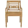 Sillas Batavia 2 uds teca maciza con cojines a cuadros grises de , Sillas de jardín - Ref: Foro24-3062141, Precio: 247,54 €, ...