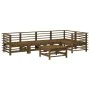 Juego muebles de jardín 6 piezas madera maciza pino marrón miel de , Conjuntos de jardín - Ref: Foro24-3186476, Precio: 415,4...