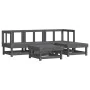 Gartensitzgruppe 5-teilig Massivholz Kiefer grau von , Gartensets - Ref: Foro24-3186167, Preis: 320,70 €, Rabatt: %