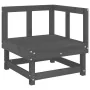 5-piece garden sofa set made of solid gray pine wood by , Garden sets - Ref: Foro24-3186167, Price: 320,70 €, Discount: %
