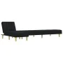 L-shaped black fabric sofa bed 255x140x70 cm by , Sofas - Ref: Foro24-3157237, Price: 393,43 €, Discount: %