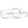 L-shaped black fabric sofa bed 255x140x70 cm by , Sofas - Ref: Foro24-3157237, Price: 393,43 €, Discount: %