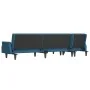 Ecksofa Schlafsofa aus blauem Samtstoff 271x140x70 cm von , Sofas - Ref: Foro24-3157275, Preis: 433,57 €, Rabatt: %