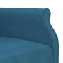 L-shaped blue velvet sofa bed 271x140x70 cm by , Sofas - Ref: Foro24-3157275, Price: 433,57 €, Discount: %