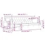 Ecksofa Schlafsofa aus blauem Samtstoff 271x140x70 cm von , Sofas - Ref: Foro24-3157275, Preis: 433,57 €, Rabatt: %