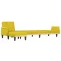 Sofá cama en forma de L terciopelo amarillo 271x140x70 cm de , Sofás - Ref: Foro24-3157280, Precio: 433,56 €, Descuento: %