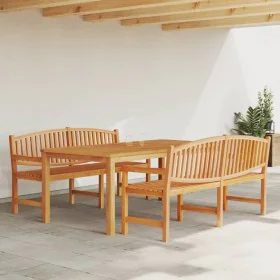 3-piece solid teak wood garden dining set by , Garden sets - Ref: Foro24-3157946, Price: 929,56 €, Discount: %