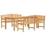 Juego de comedor para jardín 3 pzas madera maciza de teca de , Conjuntos de jardín - Ref: Foro24-3157946, Precio: 929,41 €, D...
