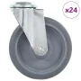 Swivel wheels with pin hole 24 units 125 mm by , Material handling - Ref: Foro24-277874, Price: 159,87 €, Discount: %