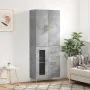 Aparador alto madera contrachapada gris hormigón 69,5x34x180 cm de , Aparadores - Ref: Foro24-3195951, Precio: 165,10 €, Desc...