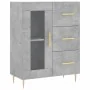 Aparador alto madera contrachapada gris hormigón 69,5x34x180 cm de , Aparadores - Ref: Foro24-3195951, Precio: 165,10 €, Desc...