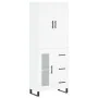 Hoher Schrank aus weißem Sperrholz 69,5x34x180 cm von , Sideboards - Ref: Foro24-3195979, Preis: 173,14 €, Rabatt: %