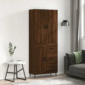Hoher Schrank aus braunem Eichenfurnierholz 69,5x34x180 cm. von , Sideboards - Ref: Foro24-3196034, Preis: 183,94 €, Rabatt: %