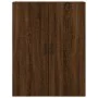 Aparador alto madera contrachapada marrón roble 69,5x34x180 cm de , Aparadores - Ref: Foro24-3196034, Precio: 184,26 €, Descu...